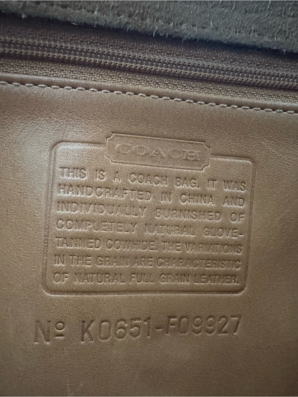 ‼️SOLD‼️ Vintage Coach Willis British Tan Leather Shoulder Crossbody Satchel Bag - Picture 14 of 17